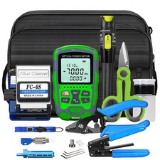 Fiber Optic Tool Kit 10-in-1 Equipped with A-M7 Optical Power Meter -70 - 1...