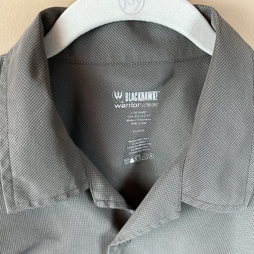 Blackhawk Warrior Wear Tactical Button Shirt Mens XL Gray S/S Polyester - Picture 9 of 9