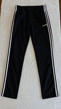 Adidas Black White Striped Track Pants Training Workout Women's Size Small