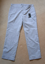 Nike Golf Trousers Dri Fit Grey Slim Fit Stretch Stay Cool Mens 36 w x 30 L NWT