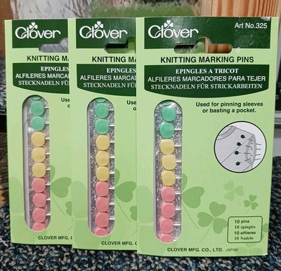 3 Packs CLOVER 325 Marking Pins 30 Total