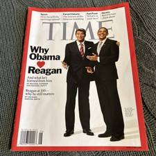 Time Magazine 2011 Why Obama Loves Reagan M098