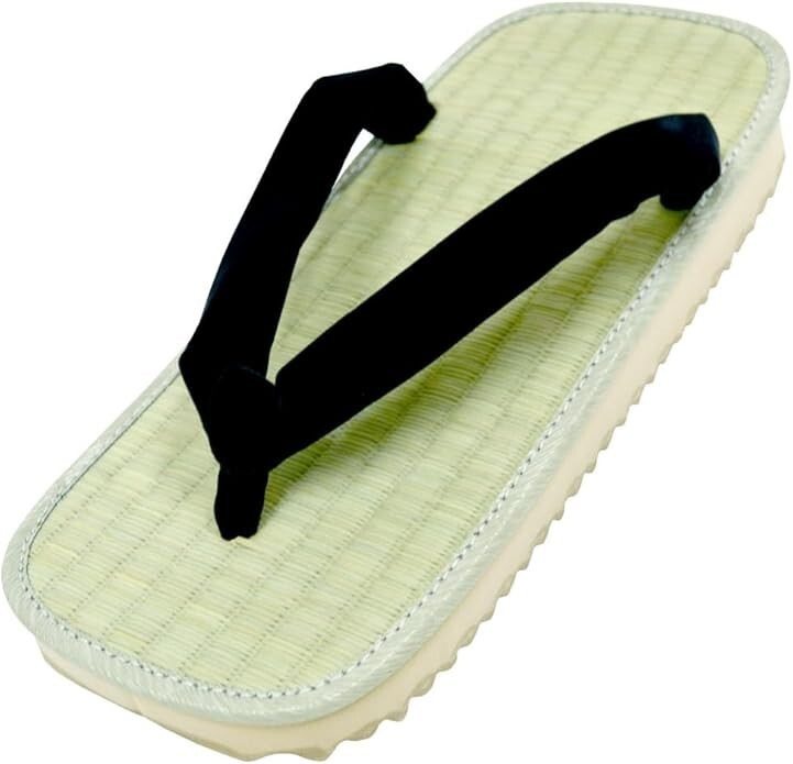 Tradición japonesa Calzado Negro geta cuerdas 雪駄 SETTA 12 pulgadas de Japón 1...