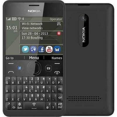 Brand New Nokia Asha 210 - Black (Unlocked) Mobile Phone  