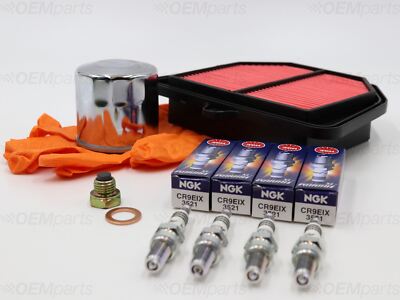 Air / Chrome Oil Filter, Iridium Spark, Drain Plug YAMAHA FZ8 800