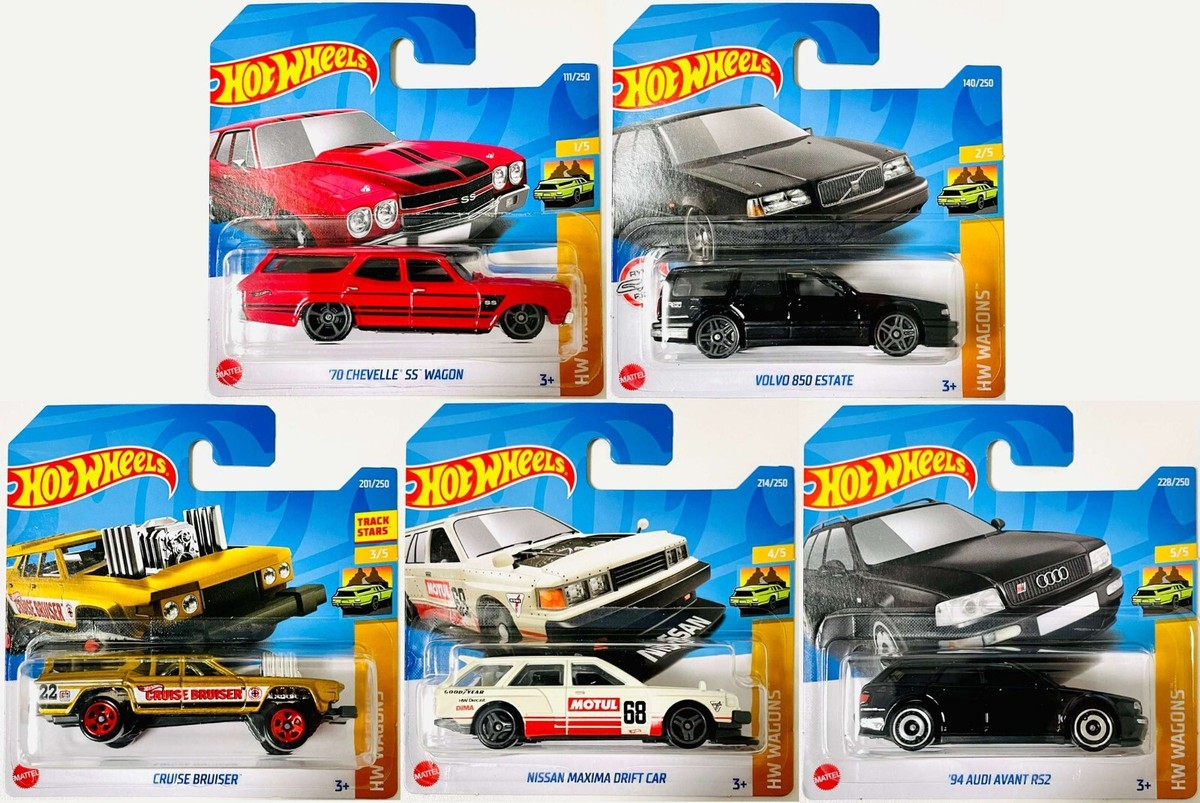 ミニカー Hot Wheels FAST WAGONS 2022 Hot Wheels - HW Wagons Full Set - Volvo Nissan Audi