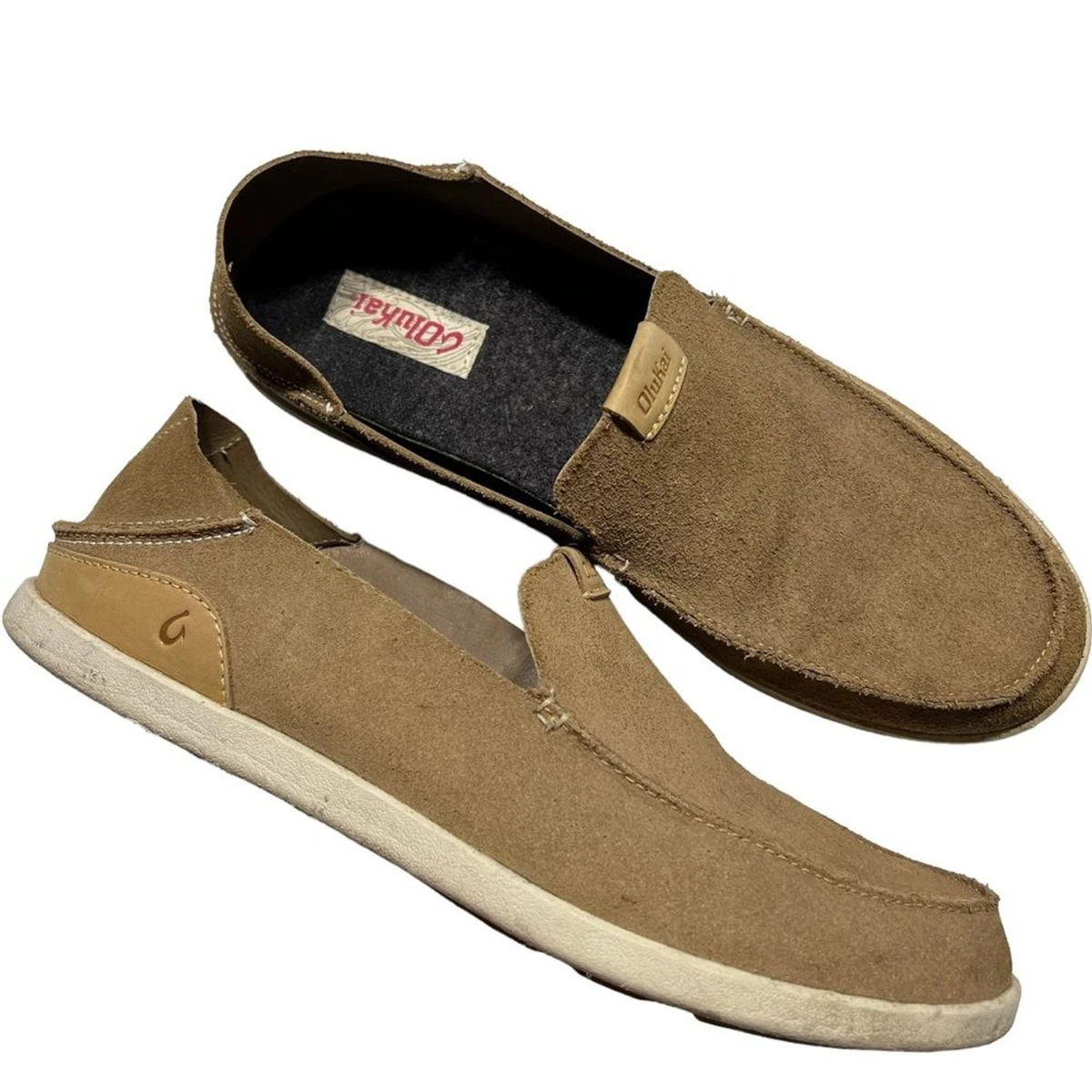 Olukai Nalukai kala slip on canvas shoes men s 13 tan