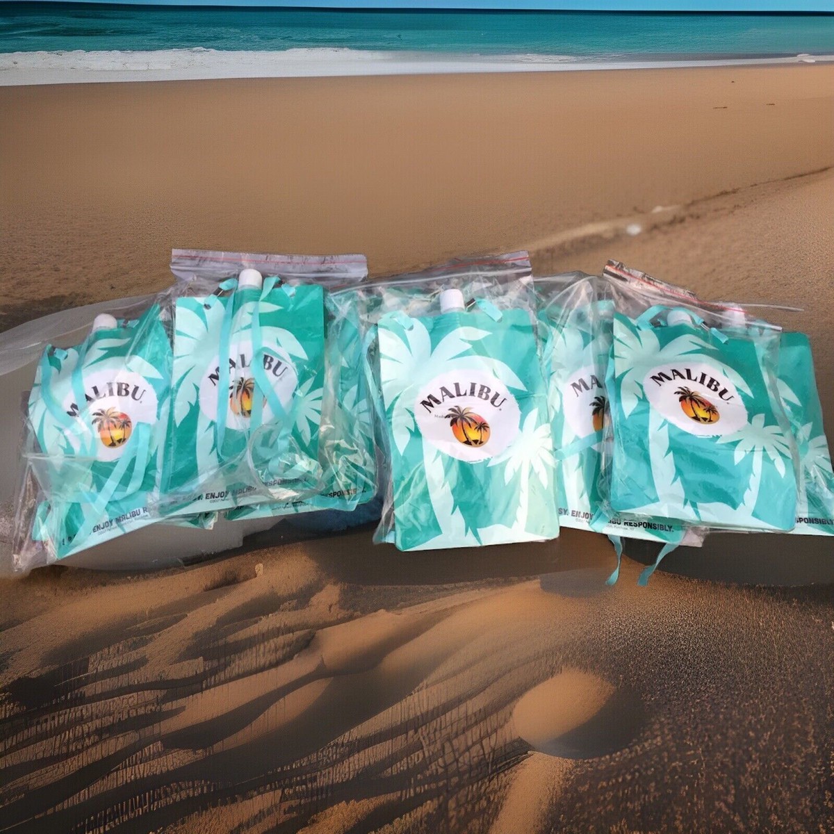 Malibu Rum Punch Pouch Malibu Pre Mixed Drink Pouches Malibu Ready