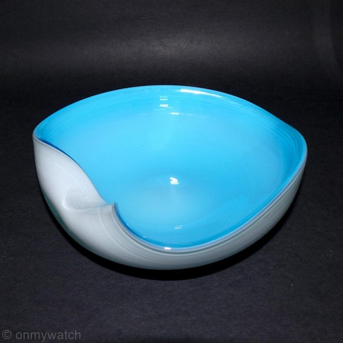 De Colección Belleza MURANO 🇮🇹 BARBINI CIGAR Cenicero Cuenco Plato CORAZÓN Arte GLaSs Italia años 50 - Imagen 8 de 24