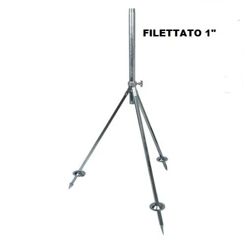 Irrigatore a Impatto Base a Treppiede 2 Pezzi Irrigatori a Treppiede Testa in Ottone Connettore G3/4 Irrigazione Area Ampia 360 gradi, Altezza Regolabile per Cortile Giardino Prato Giardinaggio | IT