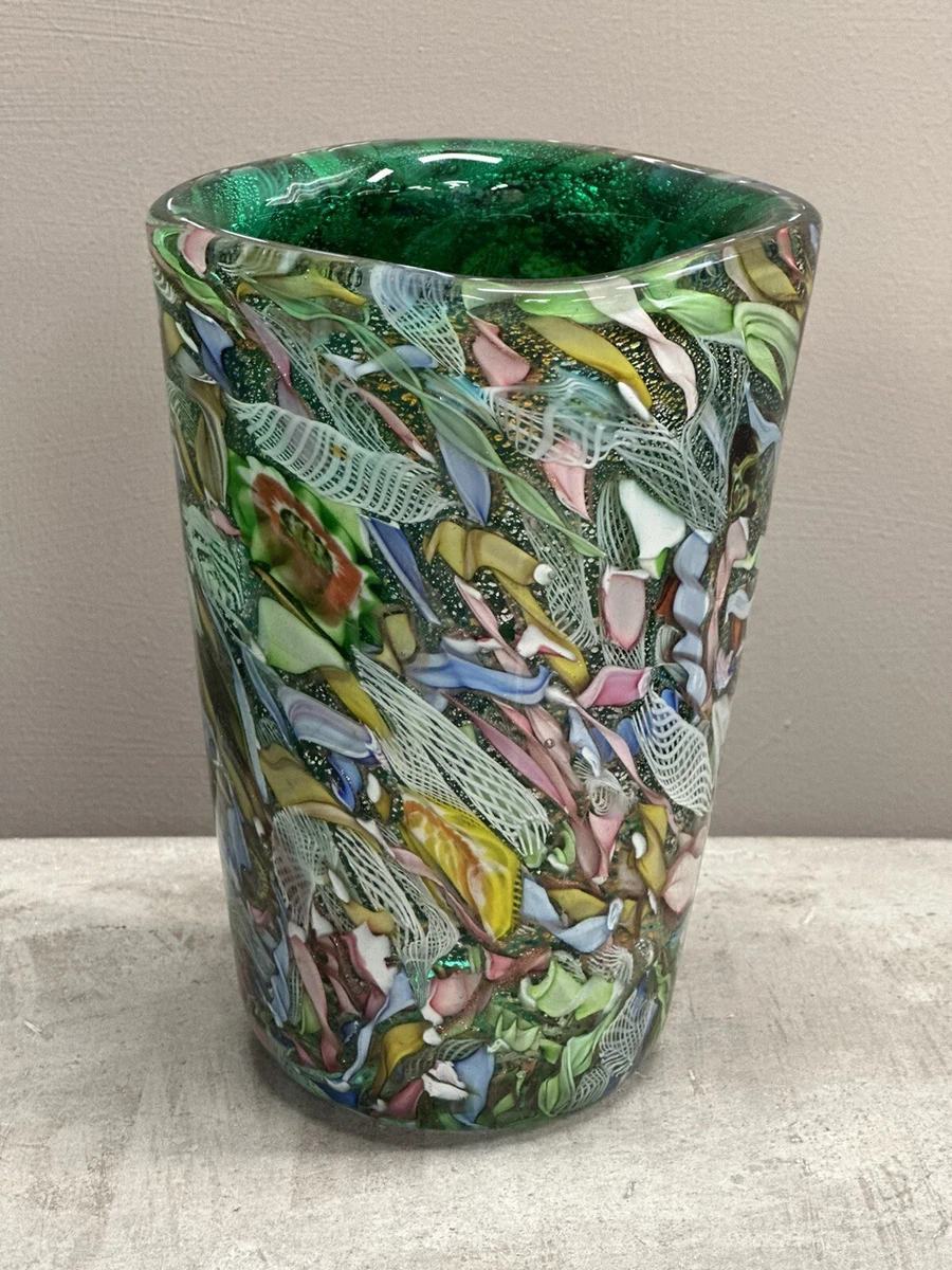vintage Murano TUTTI FRUTTI vase by Dino Martens *large*