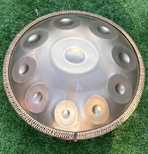 Tetra Handpan Drum D Kurd GOLD 10 Notes 440Hz 22' Stainless Steel Beginners Gift - Picture 3 of 8