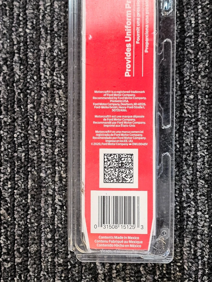 (QTY 2) Motorcraft WW-2002-PF Premium плоский 20» черный стеклоочиститель лезвие для Ford F-150 - Изображение 3 из 4