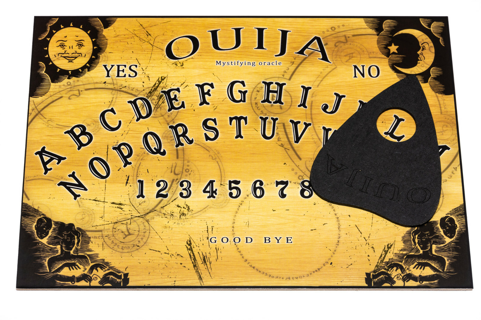 Ouija Board game & Planchette with instruction. Spirit ghost Hunt EVP
