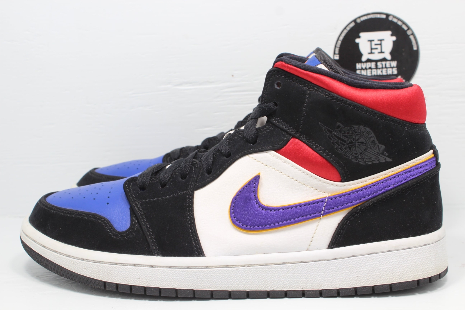 Nike Air Jordan 1 Mid Lakers Top 3 Size 8.5 | eBay