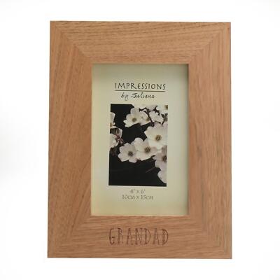 Grandad Wooden Photo Frame 4' x 6' Oak Effect