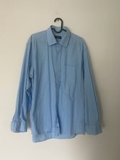 Clubroom regular fit blue button down shirt men s sz 16 1/2