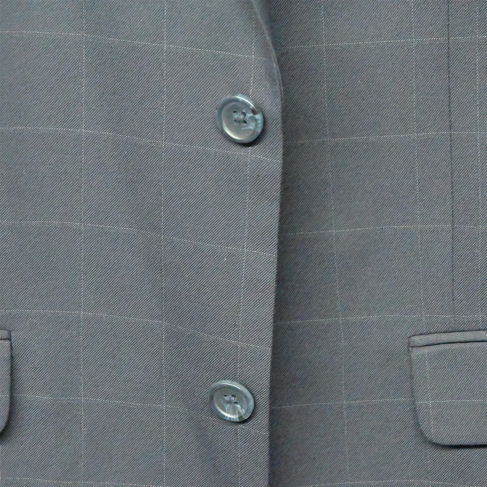 Casaco esportivo Banana Repbulic 42L azul marinho janela sob medida 2Btn terno jaqueta - Imagem 2 de 4