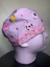 RN Cap Medical Surgical Scrub Nurse Hat Chef Headgear Headpiece HandMade in USA