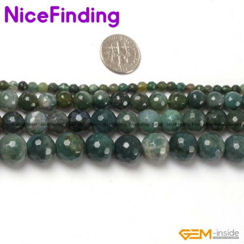 Wholesale Round Agate Stone Beads For Jewelry Making Gemstone Beads Lot 15'' DIY - Picture 5 of 111