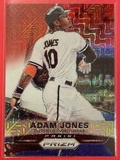 2015 Panini Prizm Adam Jones Red White & Blue Mojo Prizm #16 Baseball Orioles