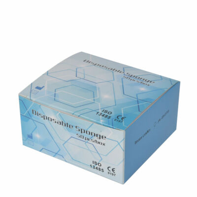 50 Pieces Disposable Dental Endo File Cleaning Sponges - Foam Stands For Files