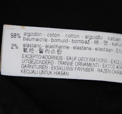 Pantalones de mezclilla ajustados desgastados elásticos oscuros de Zara para hombre talla 30 (Sr 31x29) - Imagen 5 de 8