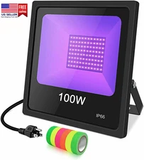100Watt UV Black Light LED Floodlight Outdoor Waterproof Stage Party Bar DJ Club