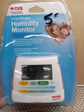 CVS Health Large Display Humidity Monitor Displays Humidity & Room Temperature
