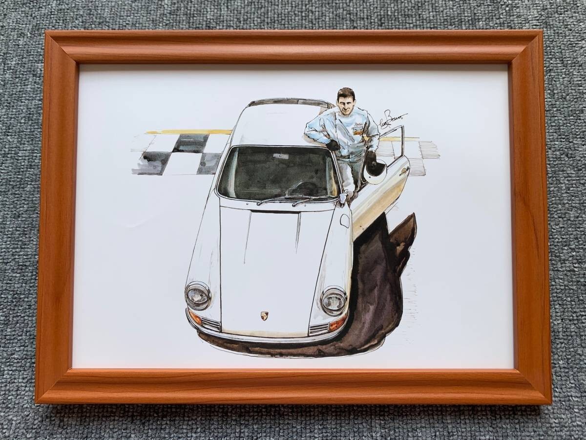 ガラス絵画 Porsche 911 Japanese Art paint Artwork printed Kazuhiro