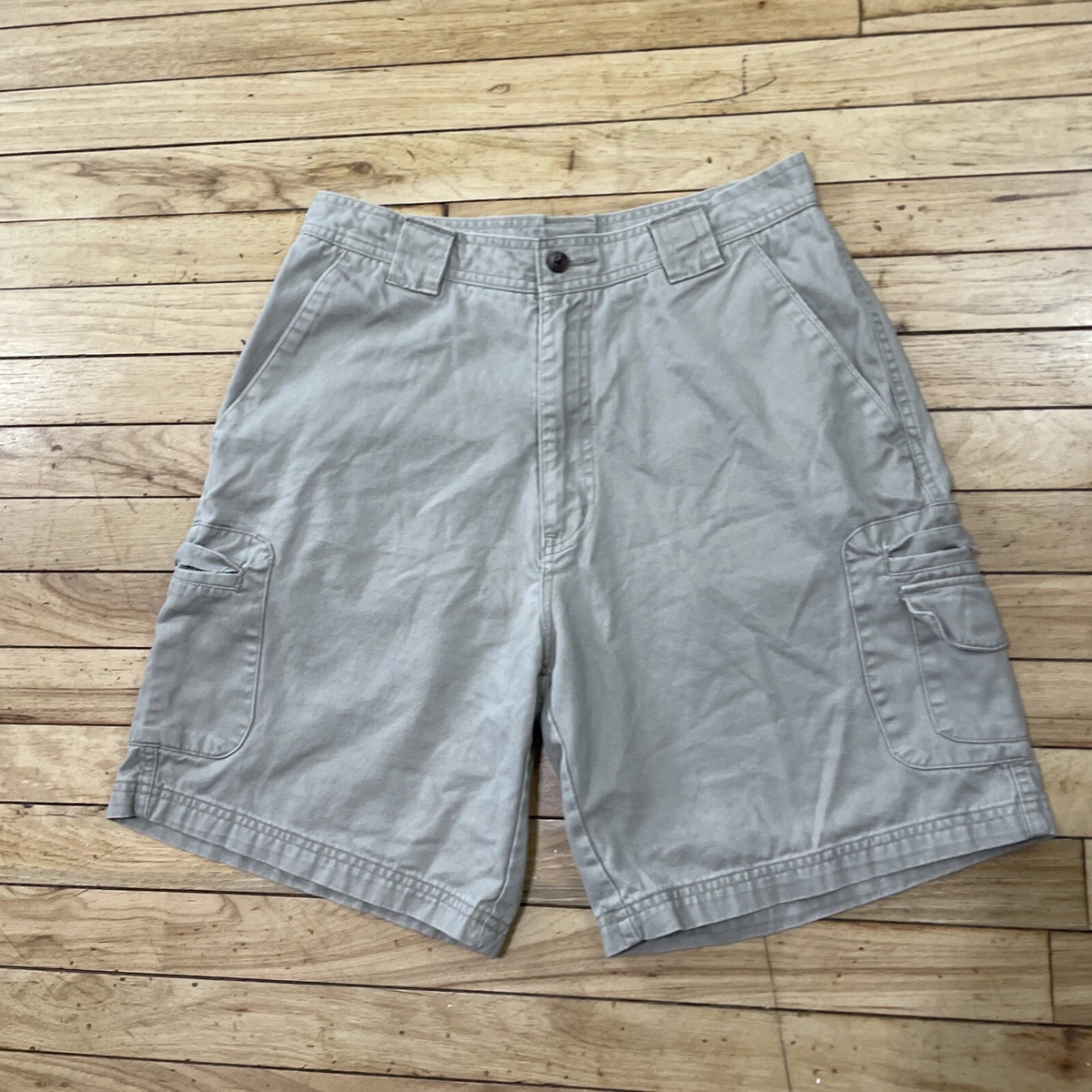 Short Oleg Cassini Homme – Bleu Floral – Taille 34 – Chino Léger Plat Devant