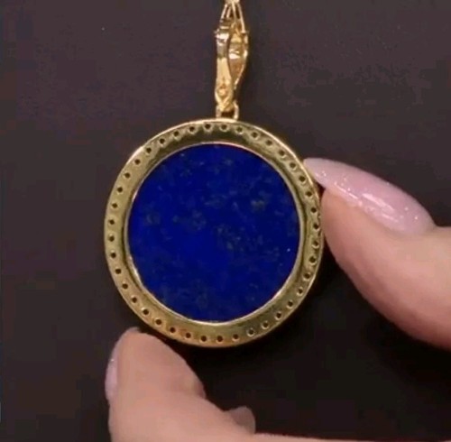 Rarities Hummingbird and Evil Eye Lapis Gold Plated Pendant Necklace-NWT-$295.75 - Picture 4 of 8