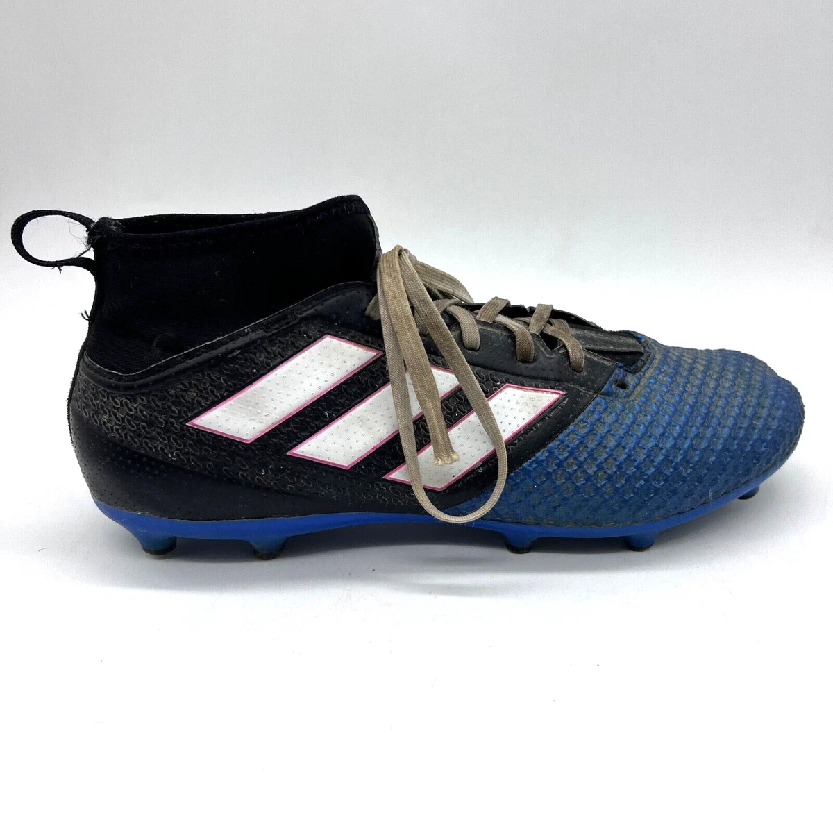 2016 Adidas Messi Ace 17.3 Primemesh Mens US 7.5 Black Blue Soccer Cleats BA8505