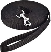 Schleppleine Nylon Hundeleine 20M Training Hunde Schwarz