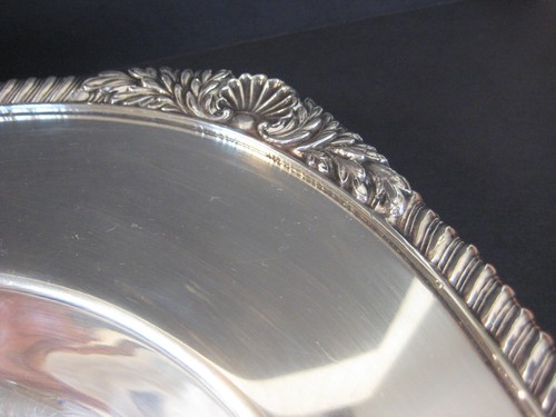 VINTAGE F.B. ROGERS SILVER CO. SILVER ON COPPER 7714 MEAT PLATTER, 20" X 14 1/3" - Picture 4 of 8