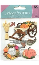 Jolee's Boutique PUMPKIN HARVEST Dimensional Stickers - 7 pcs