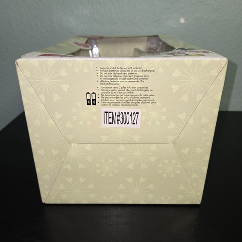 RARE Disney Store Christmas Tinkerbell Tree Topper in box Light Up Wings - Picture 10 of 18