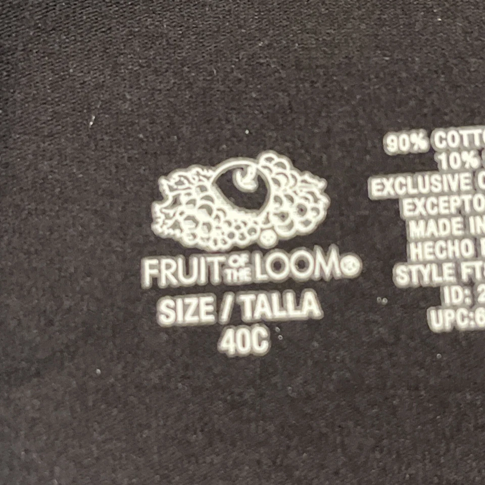Sujetador Fruit Of The Loom para mujer 40C negro con aros sin forro correas ajustables lazo Foto 3 de 4