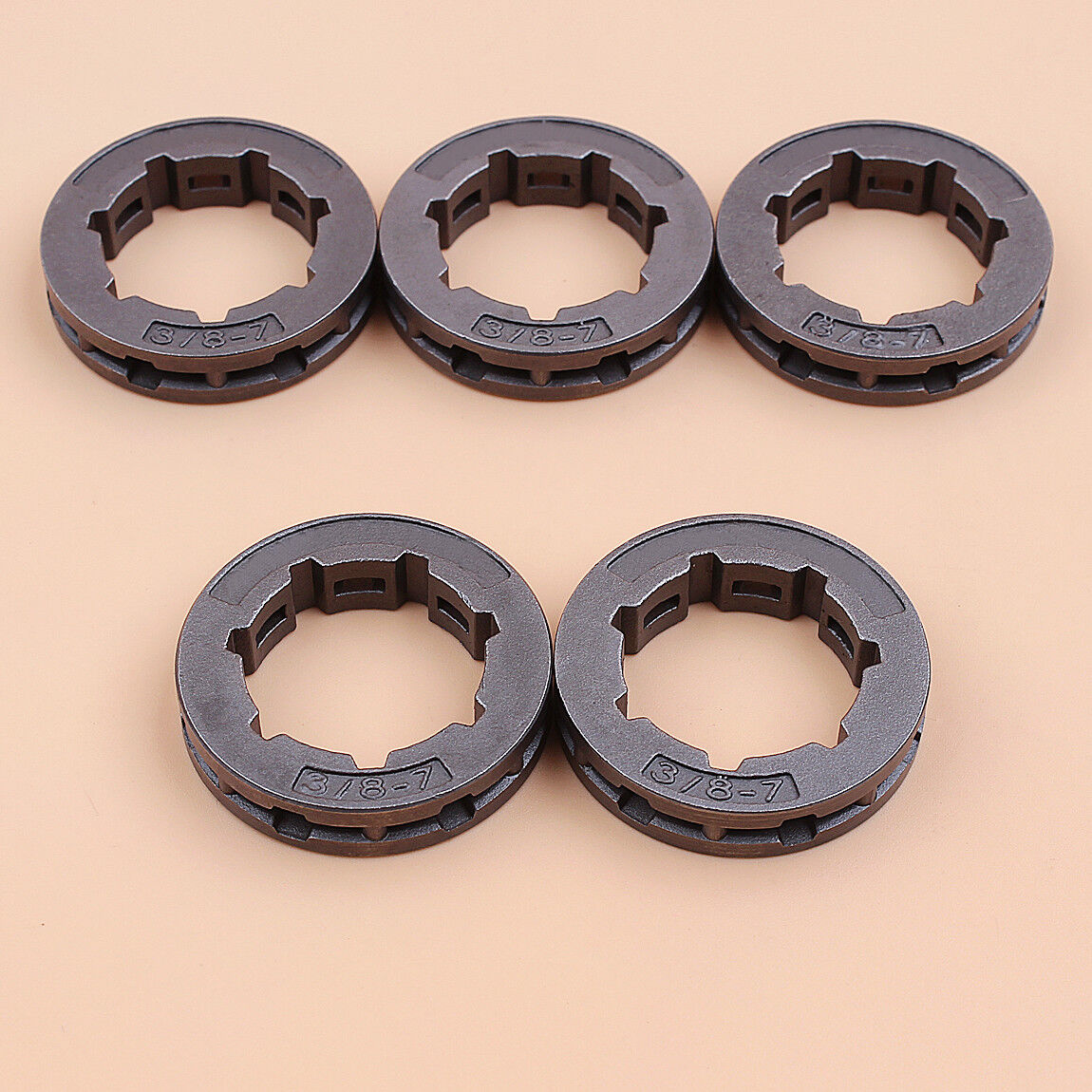 Mtanlo 10Pcs 22mm 3/8 7T Sprocket Rim STD For Stihl 066 064 046 MS 660 650  661 460 461, 10 x Sprocket Rim