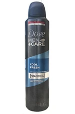 Dove Men+Care COOL FRESH Antiperspirant Deodorant Body Spray 250ml=8.4oz Bundle