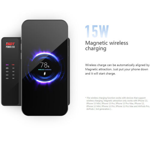 ISDT POWER 200X AC100~240V 200W Wireless Multi Quick Protocol Independent Charge - Picture 3 of 6