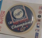 Los Angeles Dodgers 1988 World Champion Pin Button 3 1/2 MLB Made By Win Craft — photo 3