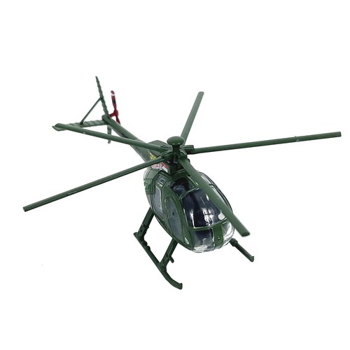 Alloy 1/100 Scale US Army OH-6A Cayuse Helicopter Finished Model Decor Display