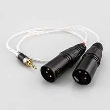 SIlver Plated OCC XLR Male Headphone Cable for Astell&Kern AK100II AK120II DP-X