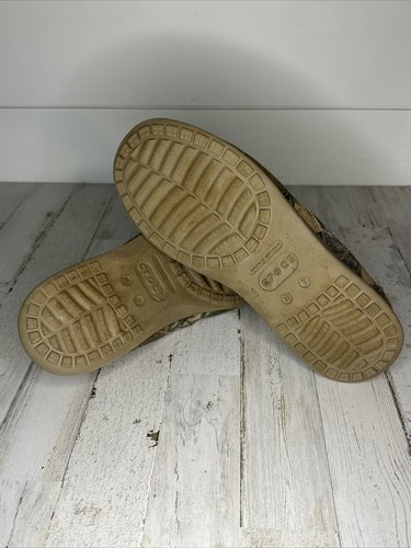 CROCS Mens Santa Cruz RealTree Edge Slip on Loafer Size 7M Camo Canvas Boat Shoe - Picture 7 of 7