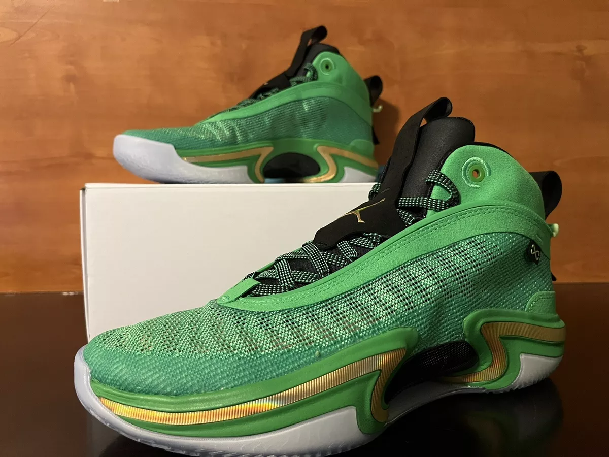 Nike Air Jordan 36 XXXVI Celtics Green Spark Gold Black Men s Size 9 CZ2650 300