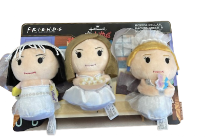 Hallmark Itty Bittys Friends Monica Rachel Phoebe Wedding Dresses Plush New  | eBay