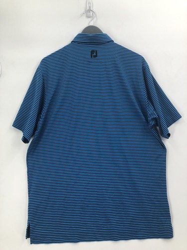 Footjoy Poloshirt Erwachsene mittelblau schwarz leichter Golfer Golf Rugby Herren - Bild 7 von 10