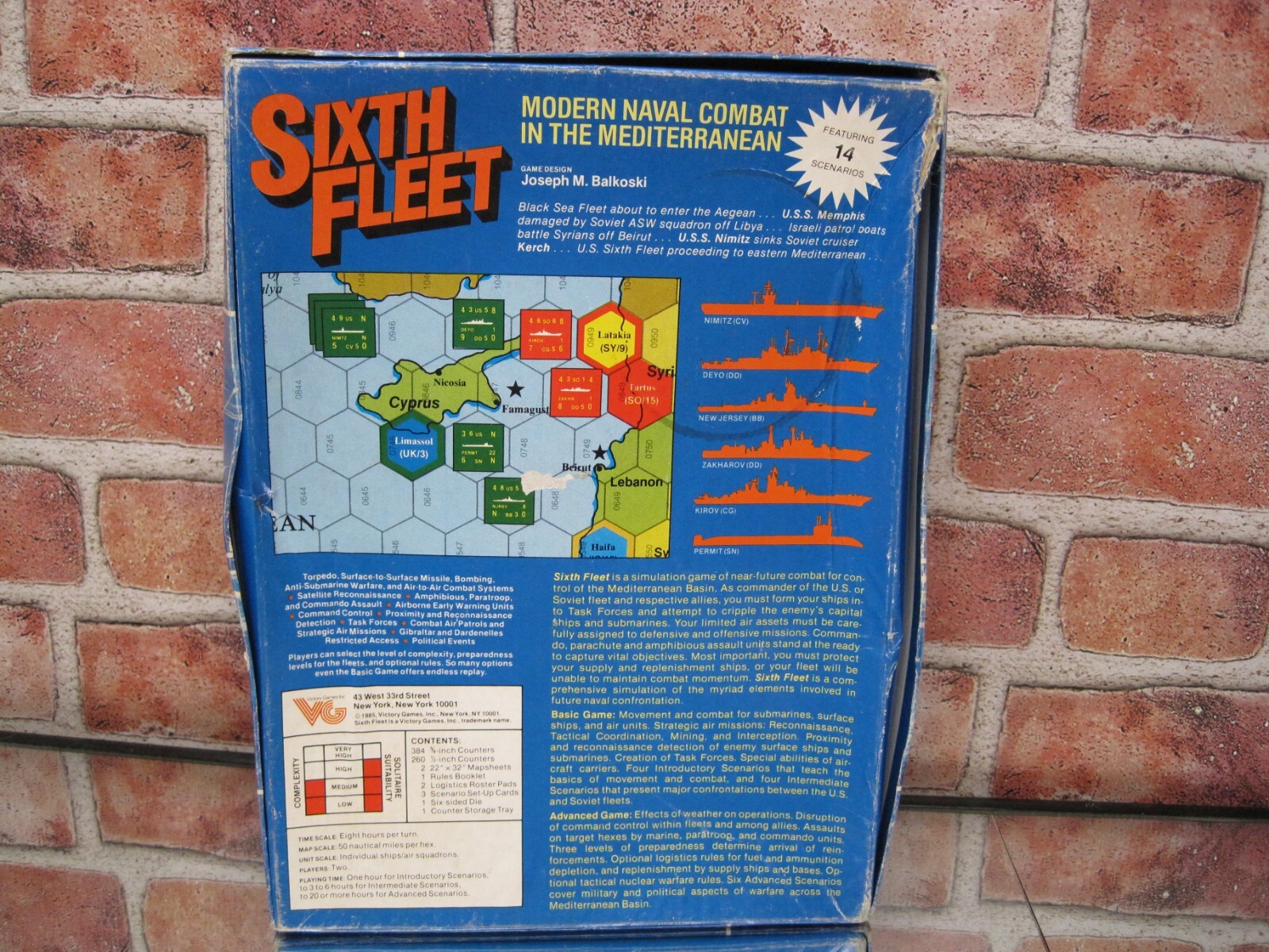 Sixth Fleet VG Victory Games Inc Modern Naval Combat