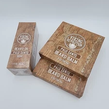 Viking Revolution Beard Balm x 2 and Beard Oil Bundle - Palo Santo Scent